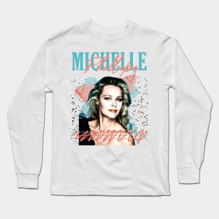 Michelle Phillips Fan Art Retro Design // Vintage Long Sleeve T-Shirt